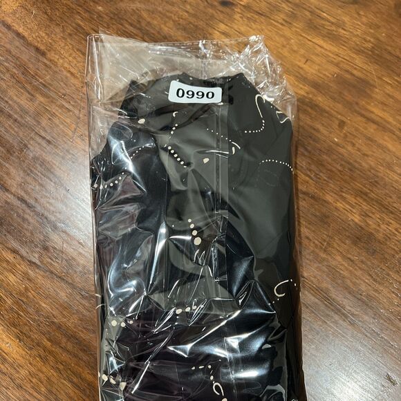 Evan Picone Dress 10 Black V-Neck Ruffles Vintage Evening Date Classy - Picture 11 of 12